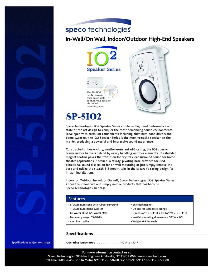 Speco SP-5IO2 datasheet