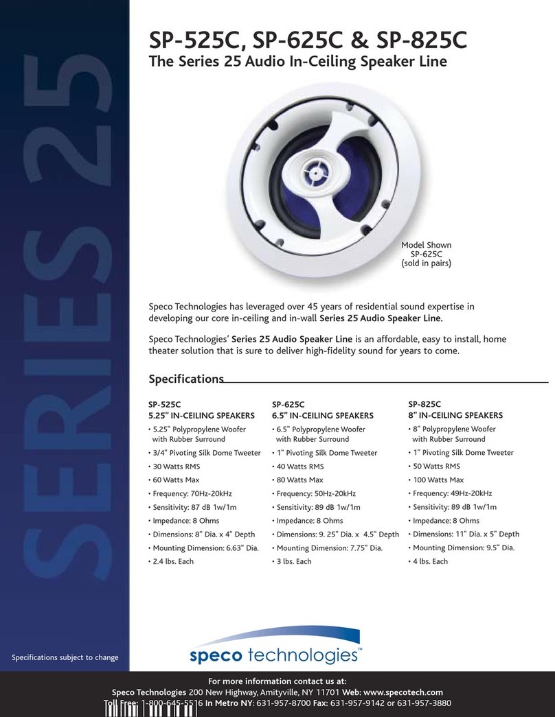 Speco SP-525C User manual