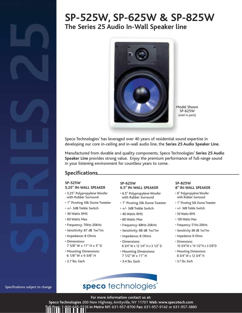 Speco SP-525W User manual