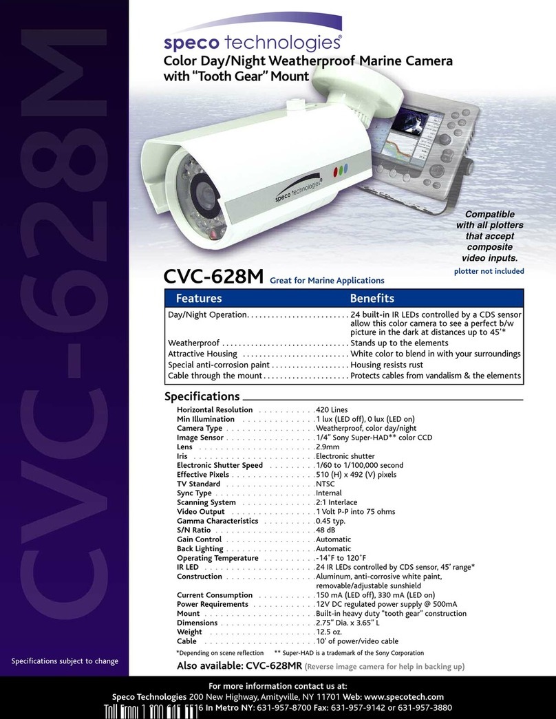 Speco CVC-628M User manual