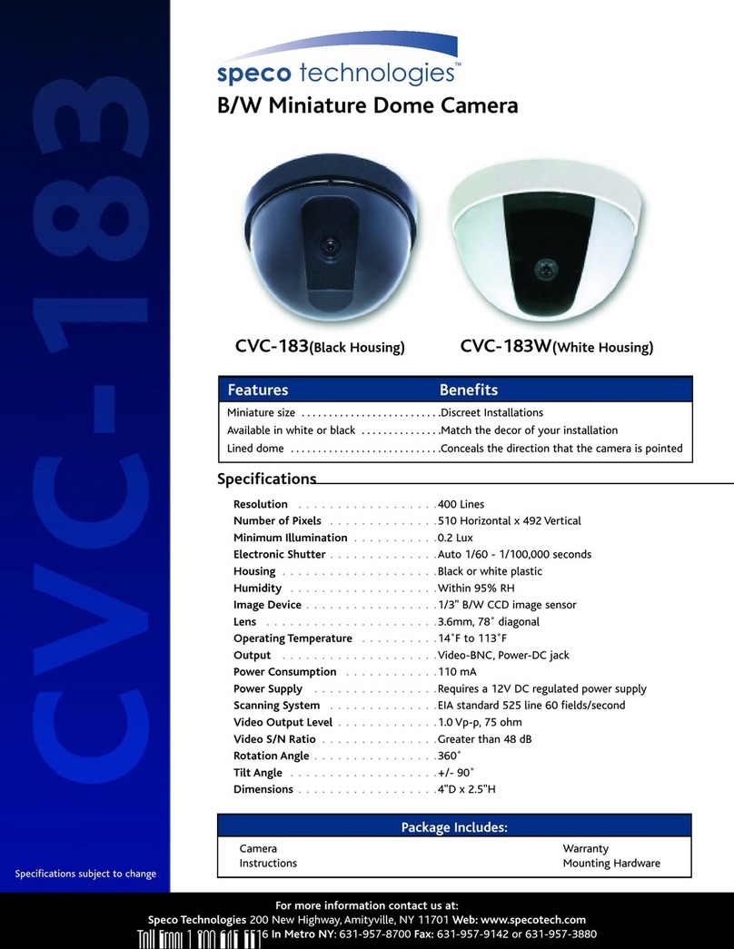 Speco CVC-183 User manual Speco CVC-183 User manual