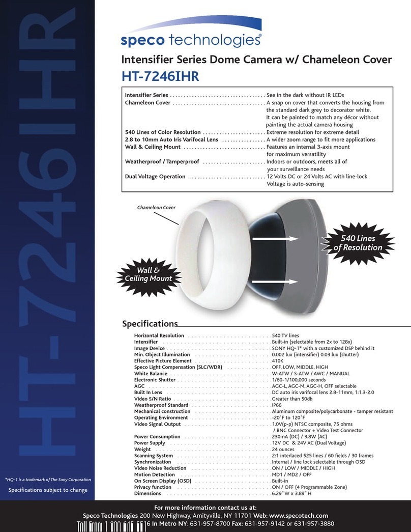 Speco HT-7246IHR User manual