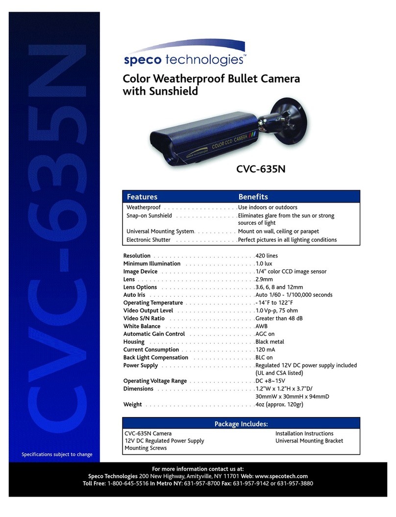 Speco CVC-635N User manual