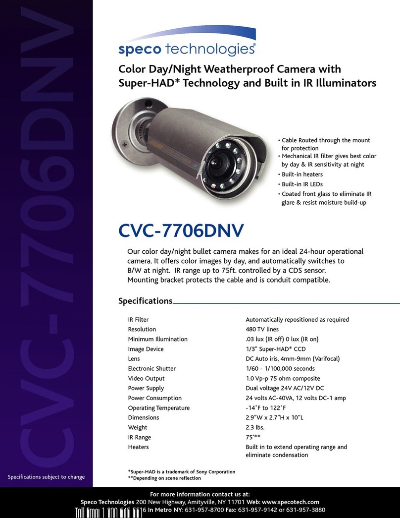 Speco CVC-7706DNV User manual