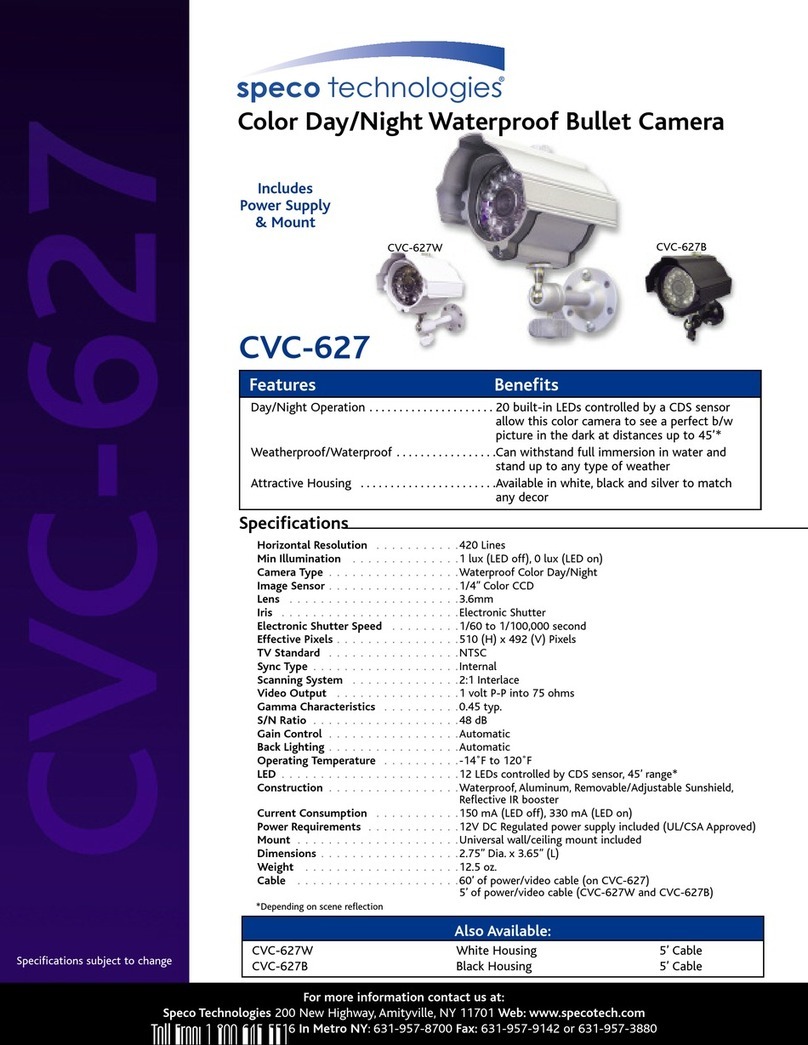 Speco CVC-627B User manual Speco CVC-627B User manual