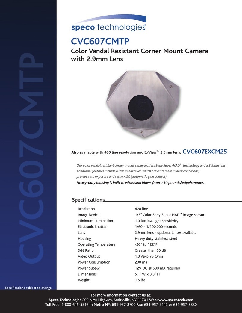 Speco CVC-607EXCM25 User manual Speco CVC-607EXCM25 User manual