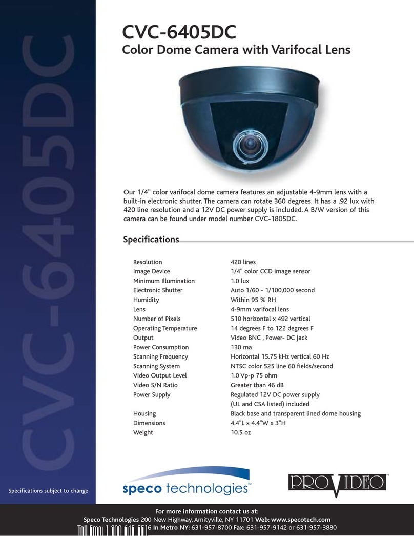 Speco CVC-1805DC User manual Speco CVC-1805DC User manual