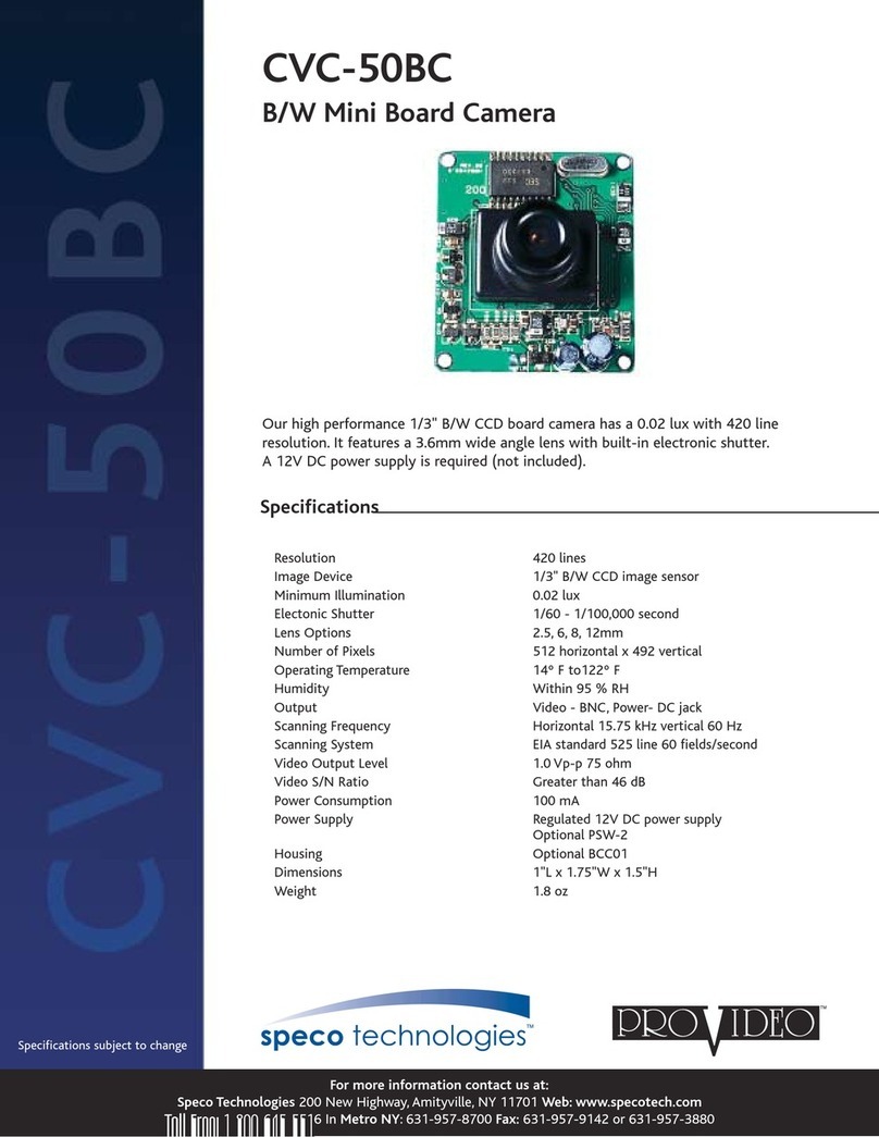 Speco CVC-50BC User manual