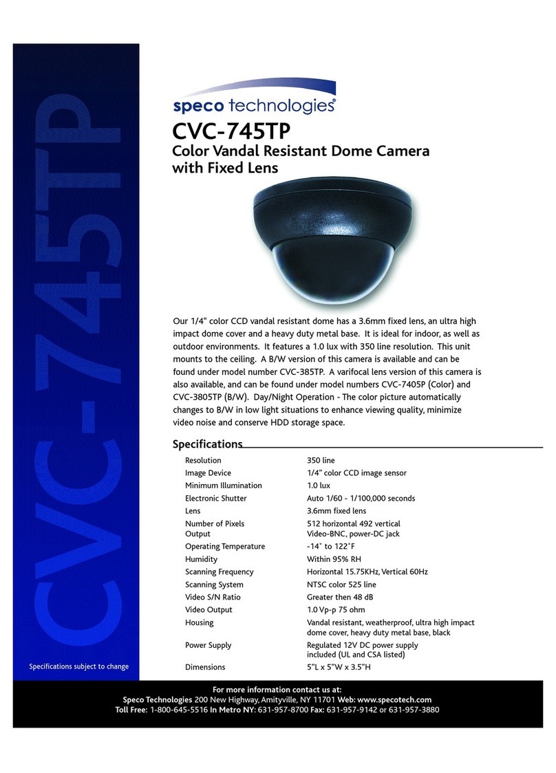 Speco CVC-3805TP Specifications