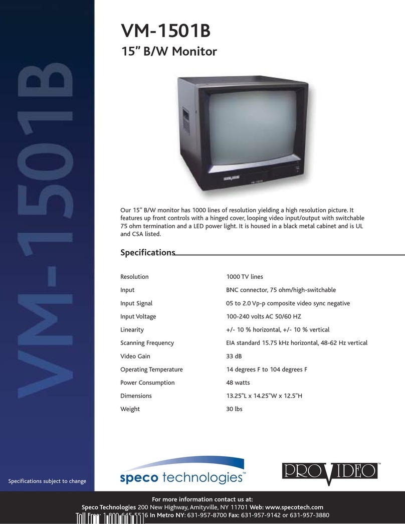 Speco VM-1501B User manual