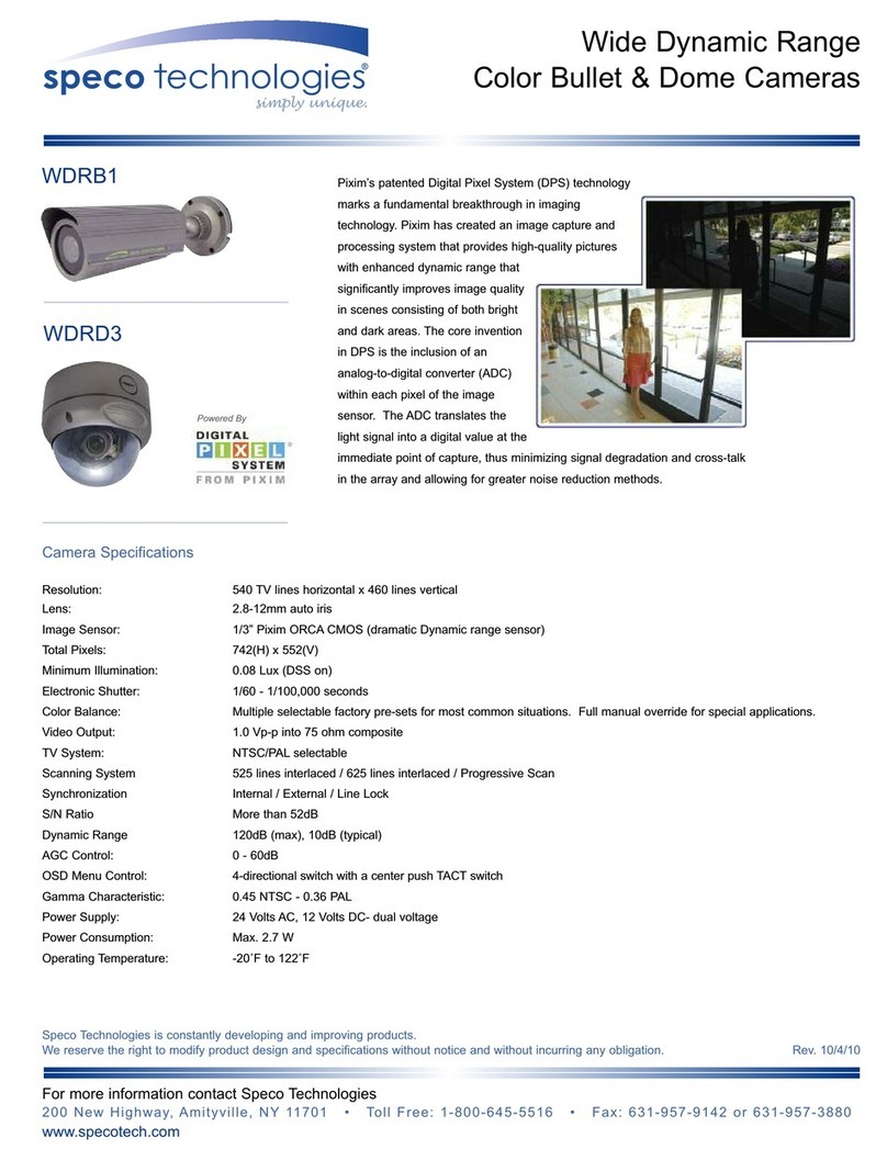 Speco WDR-B1 User manual Speco WDR-B1 User manual