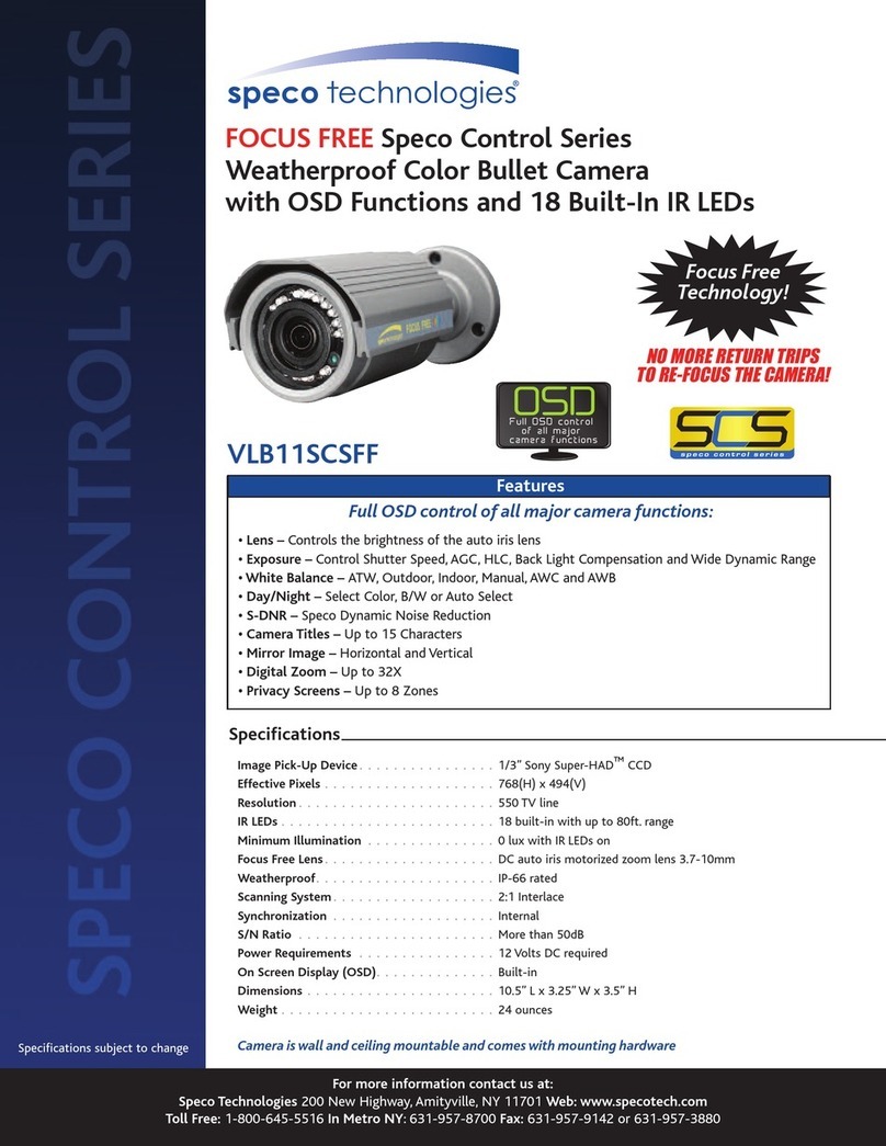 Speco VLB11SCSFF User manual