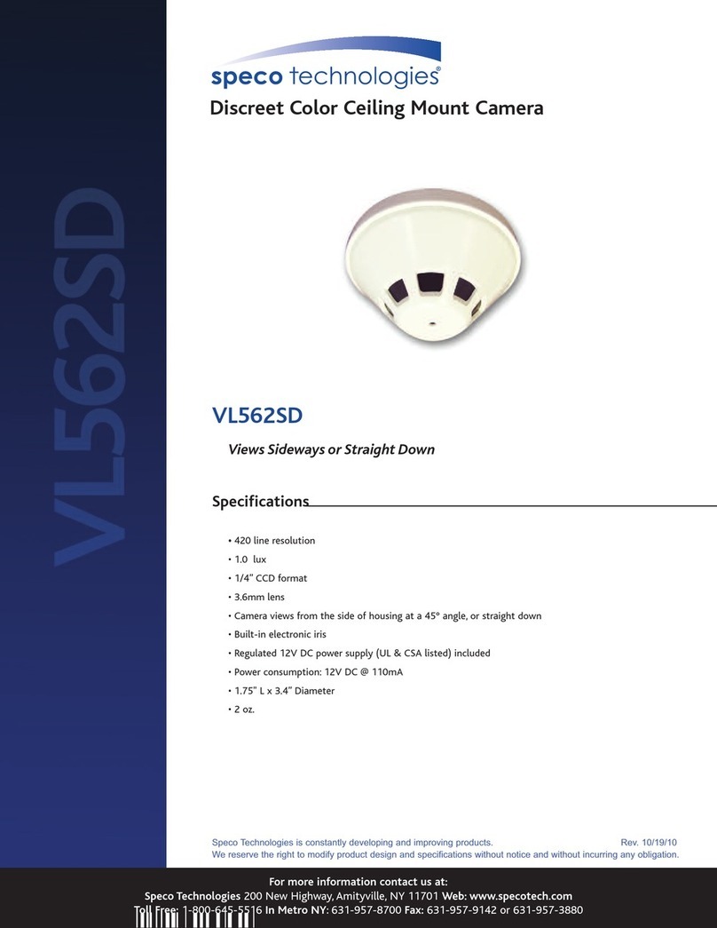 Speco VL-562SD User manual Speco VL-562SD User manual