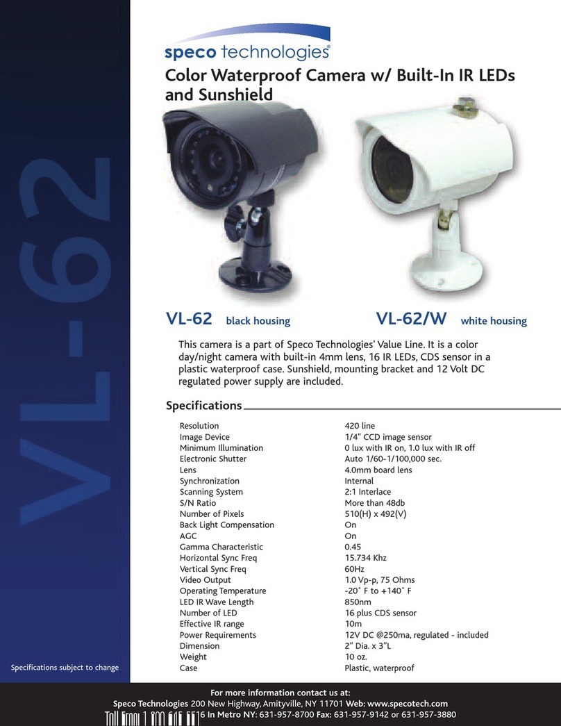 Speco VL-62 User manual