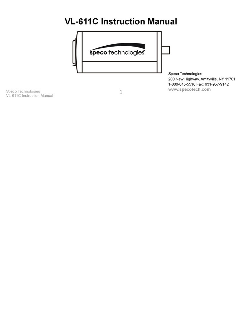 Speco VL-611C User manual