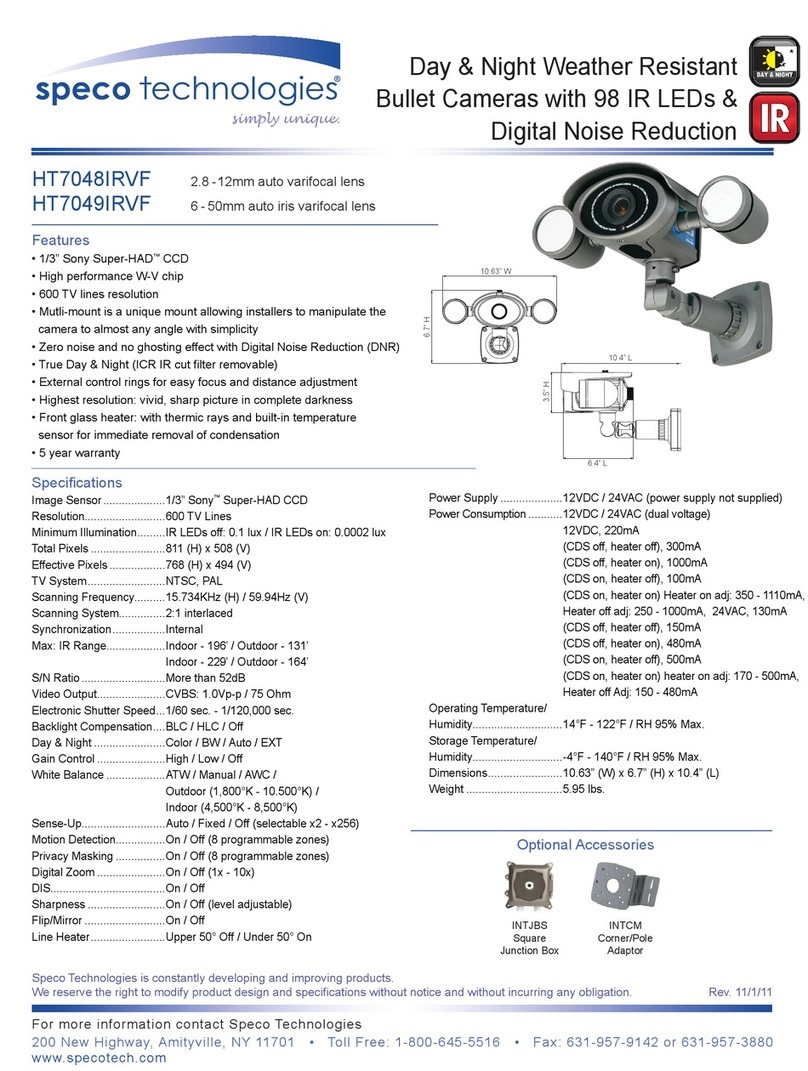 Speco HT-7048IRVF User manual
