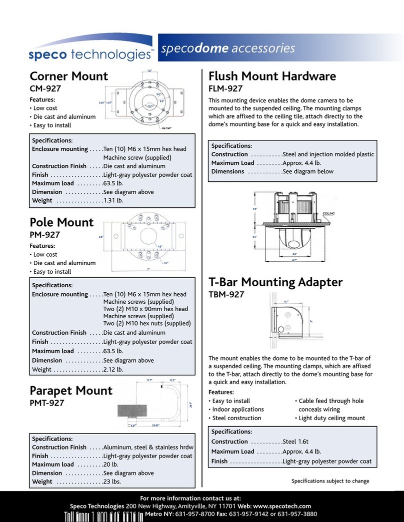 Speco CVC-927PTZ User manual