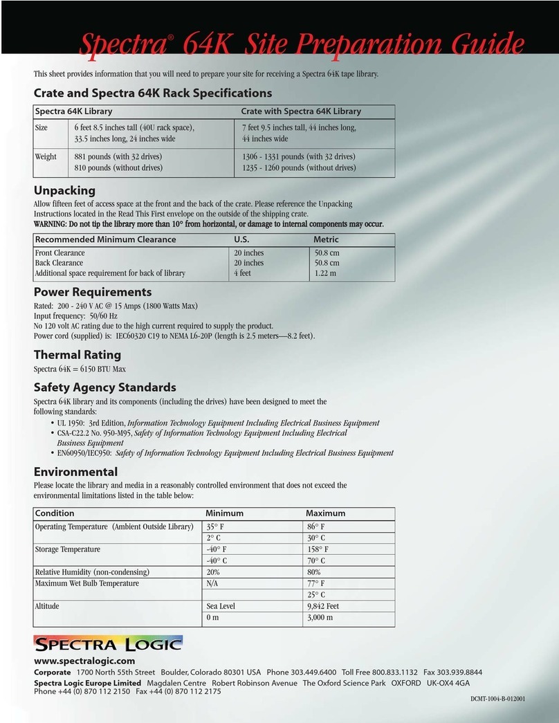 Spectra Logic Spectra 64K supplementary guide