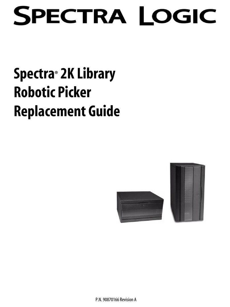 Spectra Logic Spectra 2k Parts list manual