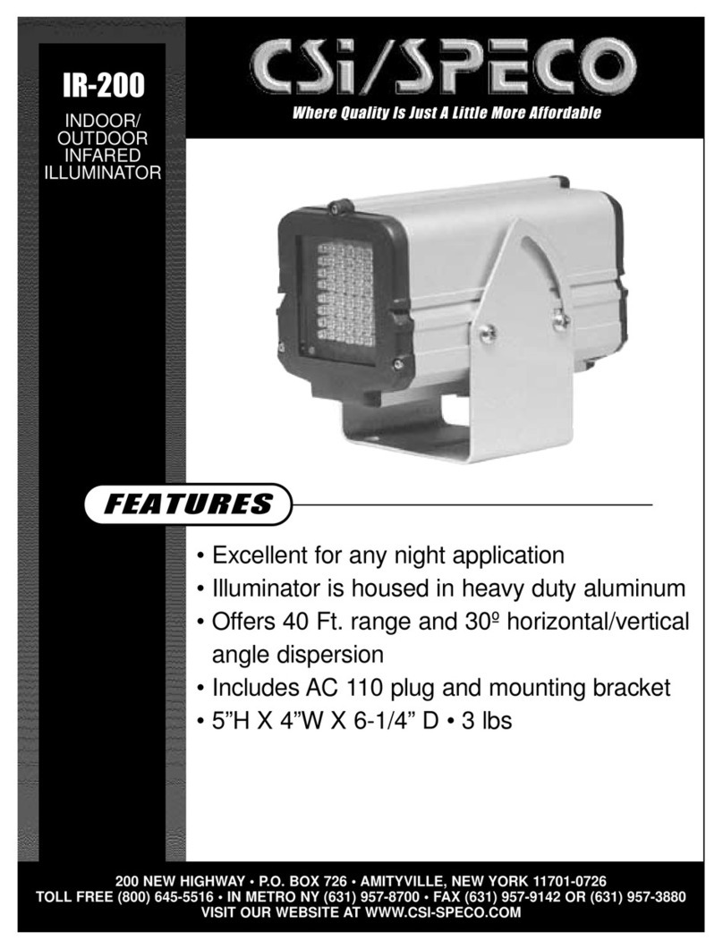 Speco IR-200 Features