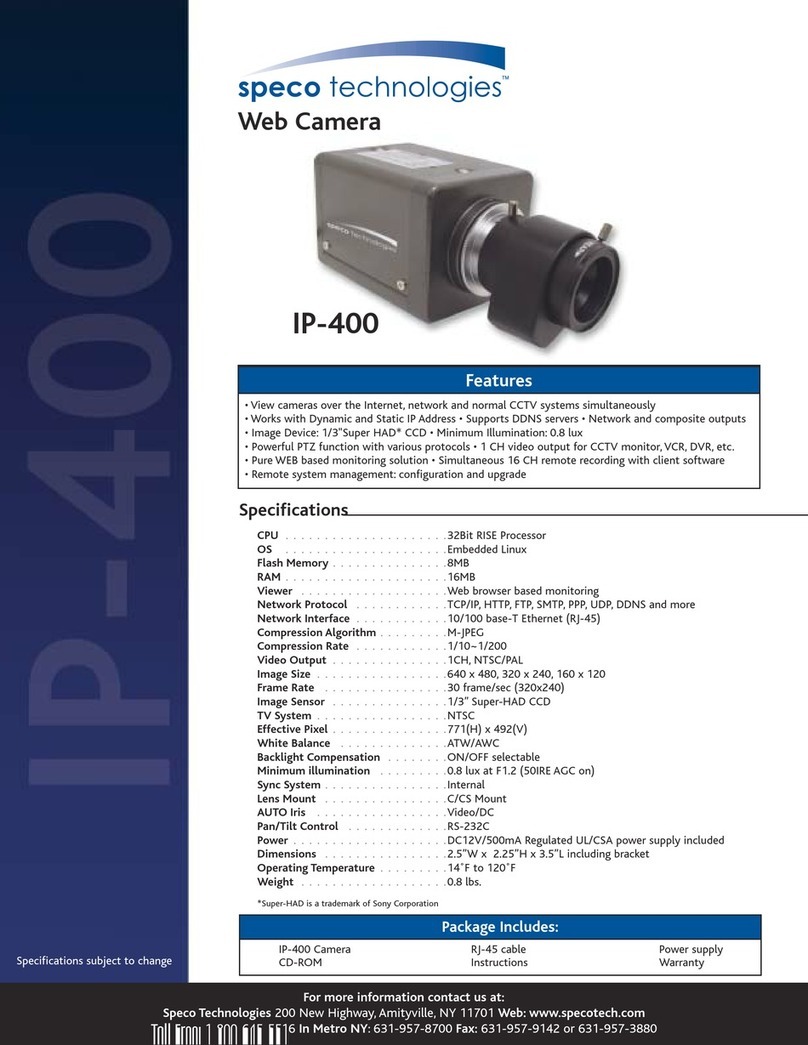 Speco IP-400 User manual