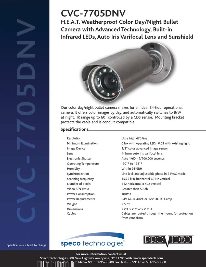 Speco CVC-7705DNV User manual
