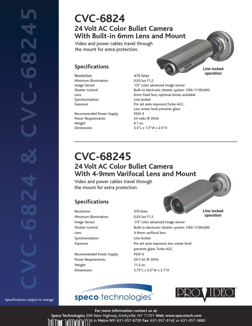 Speco CVC-68245 Specifications