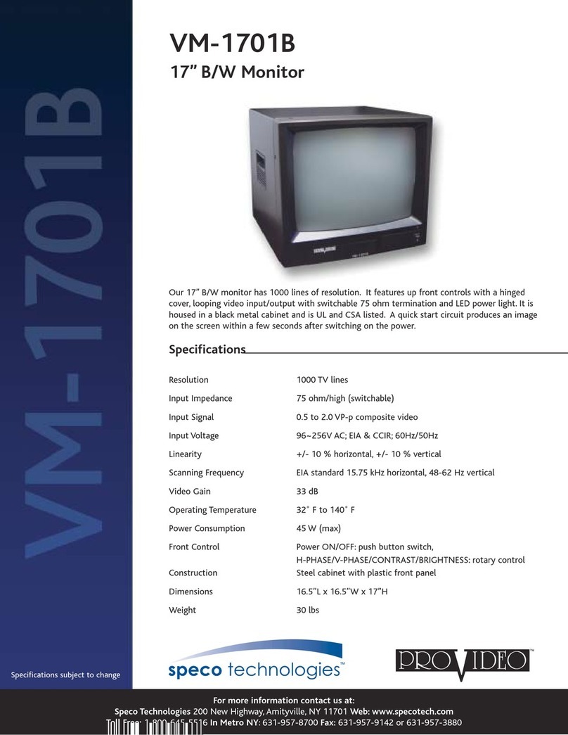 Speco VM-1701B User manual