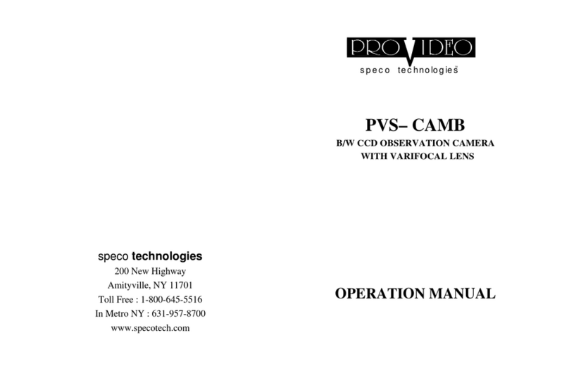 Speco PVS-CAMB User manual Speco PVS-CAMB User manual