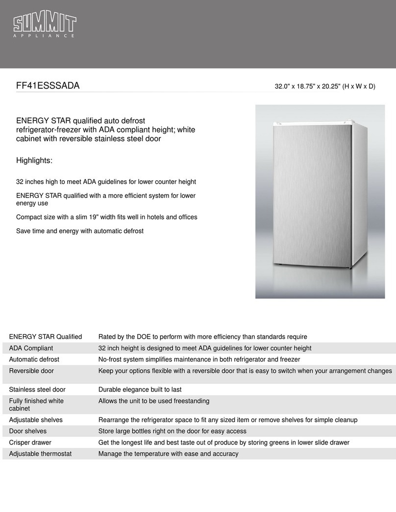 Summit FF41ESADASS User manual