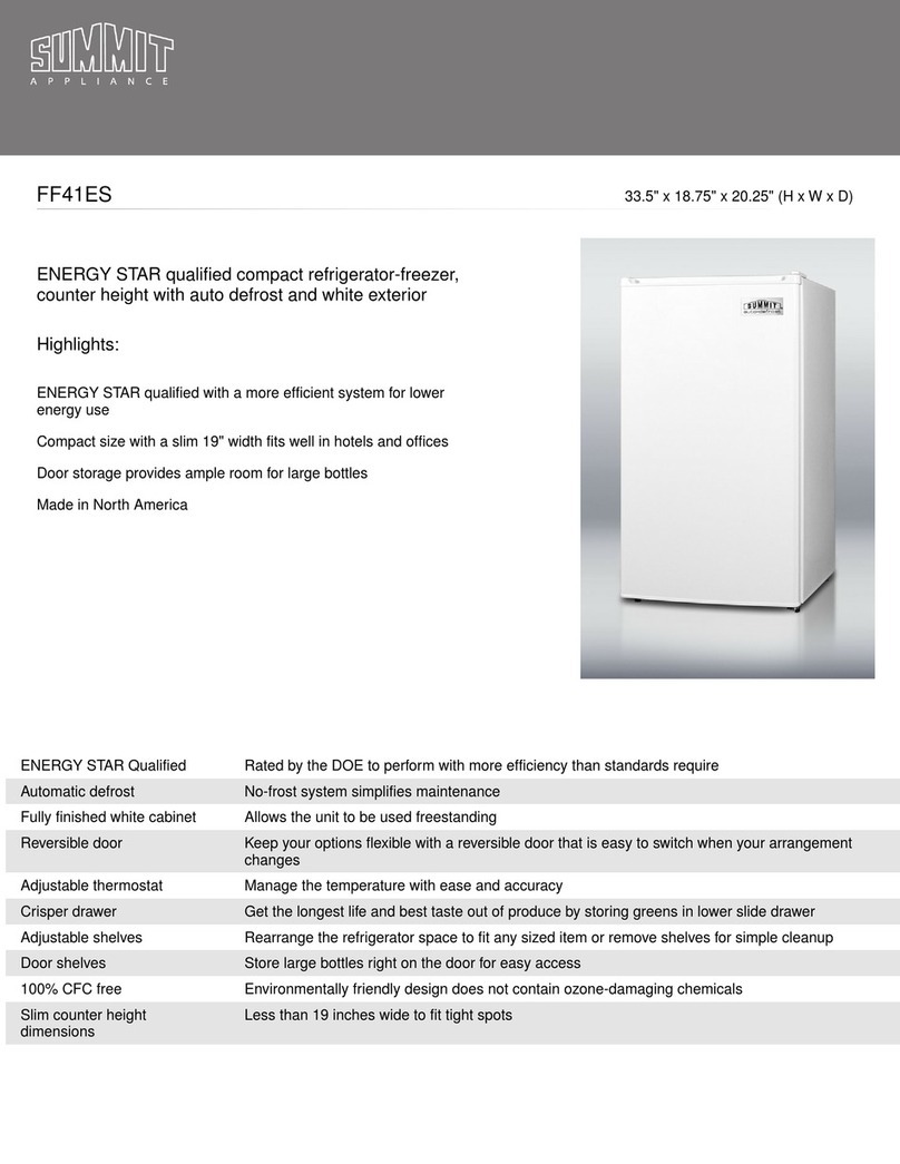 Summit FF41ES Specifications