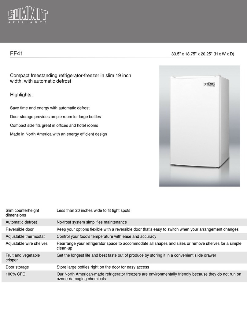 Summit FF41SS-AL User manual