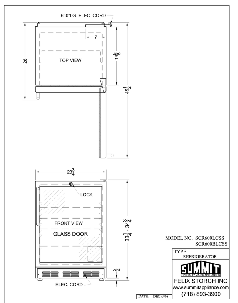 Summit SCR600BL-CSS Guide