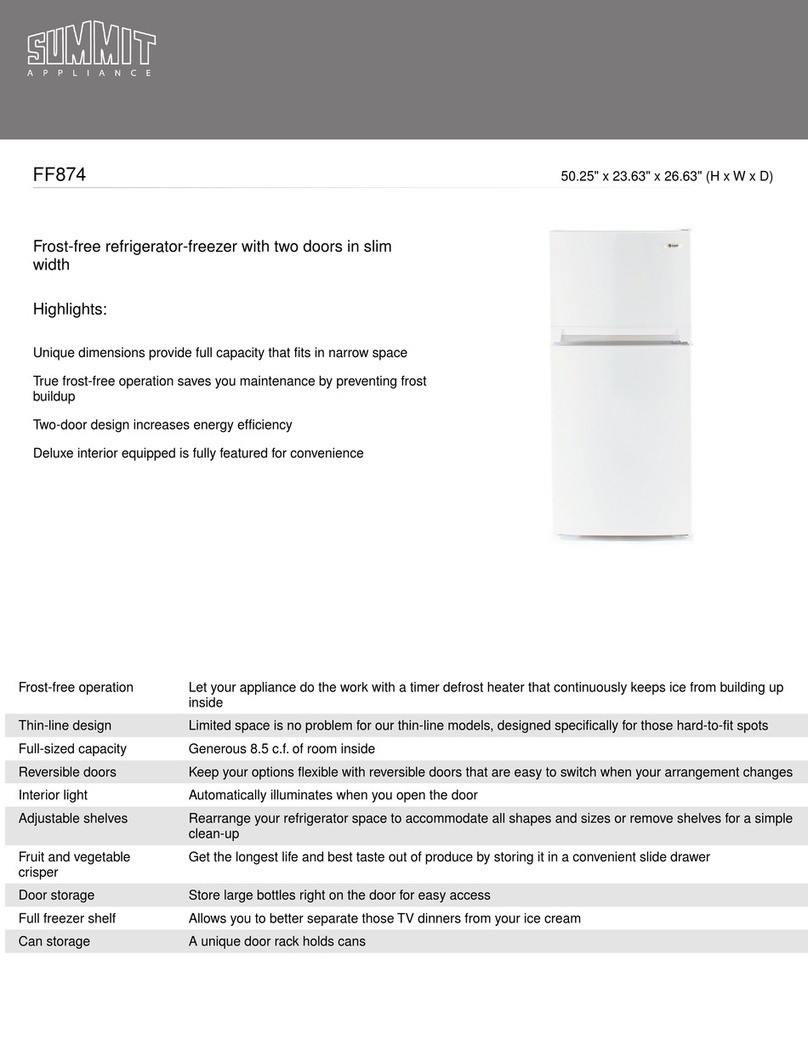 Summit FF-874W User manual Summit FF-874W User manual