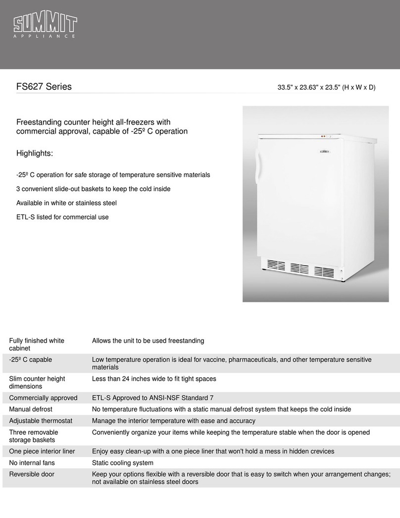 Summit FS627SSHH User manual