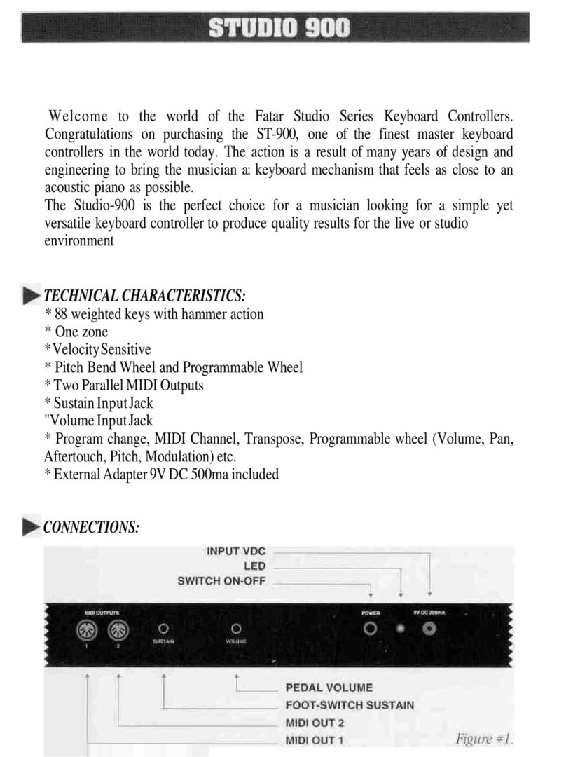 Fatar ST-900 User manual