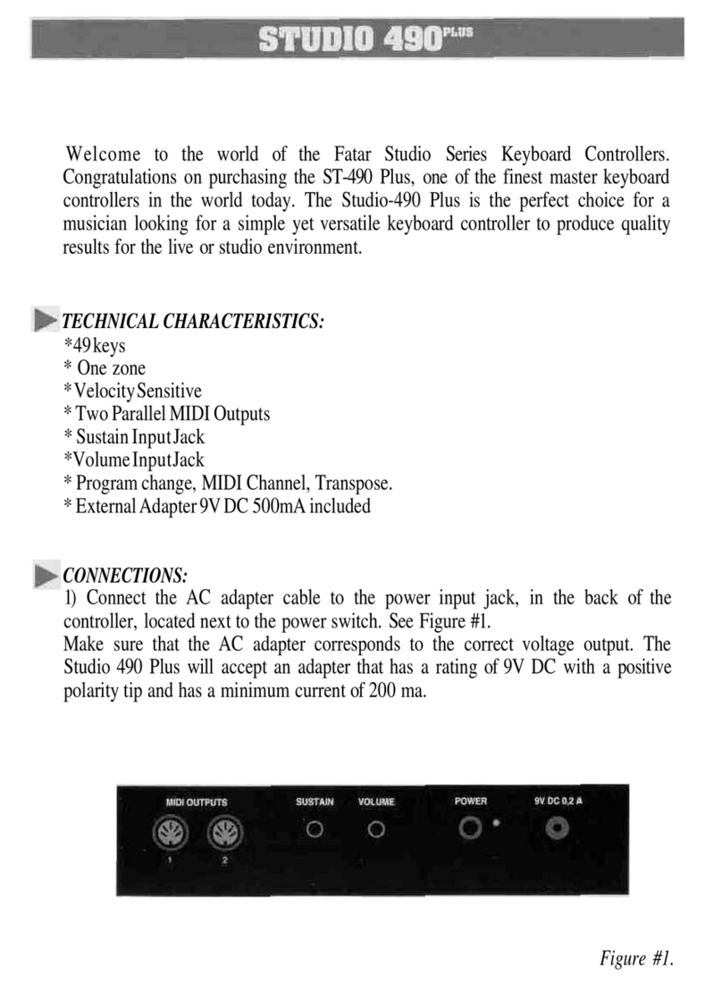 Fatar ST-490 Plus User manual