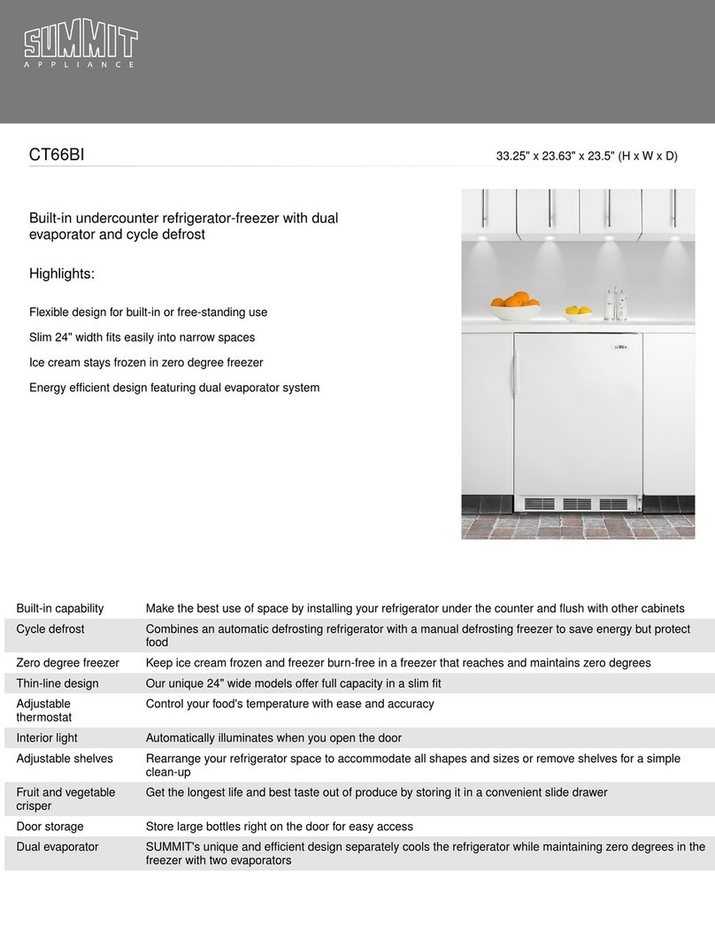 Summit CT66BI series Specifications