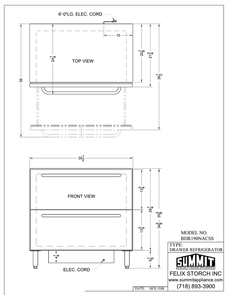 Summit BDR190NACSS Guide