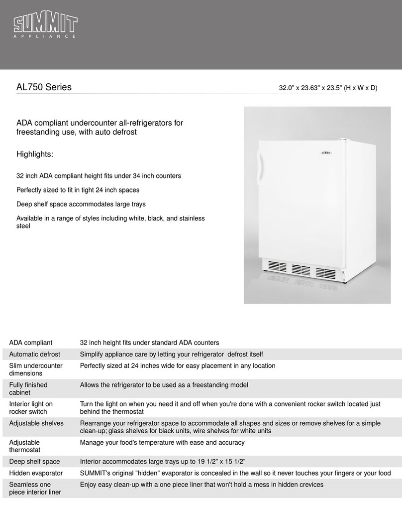 Summit AL750LFR User manual