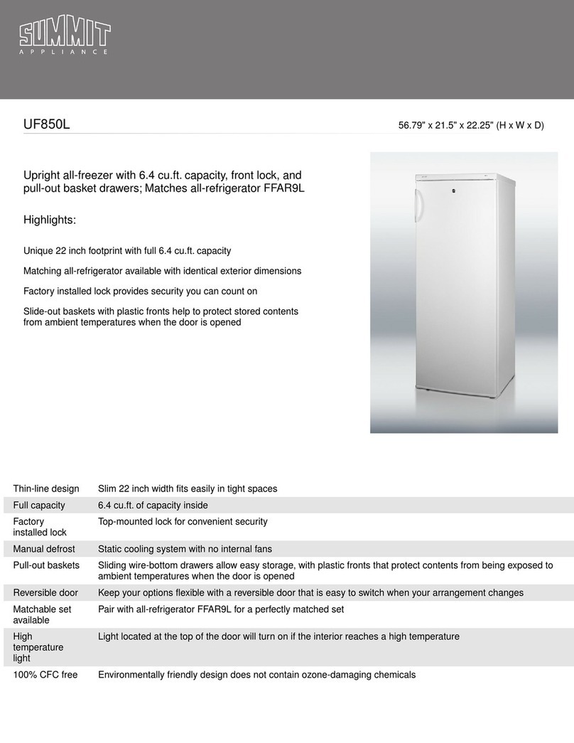 Summit UF850L User manual Summit UF850L User manual
