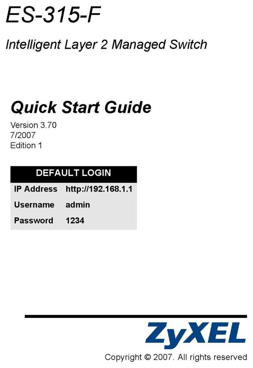 ZyXEL Communications ES-315-F - QUICK GUIDE V3.70 quick start guide