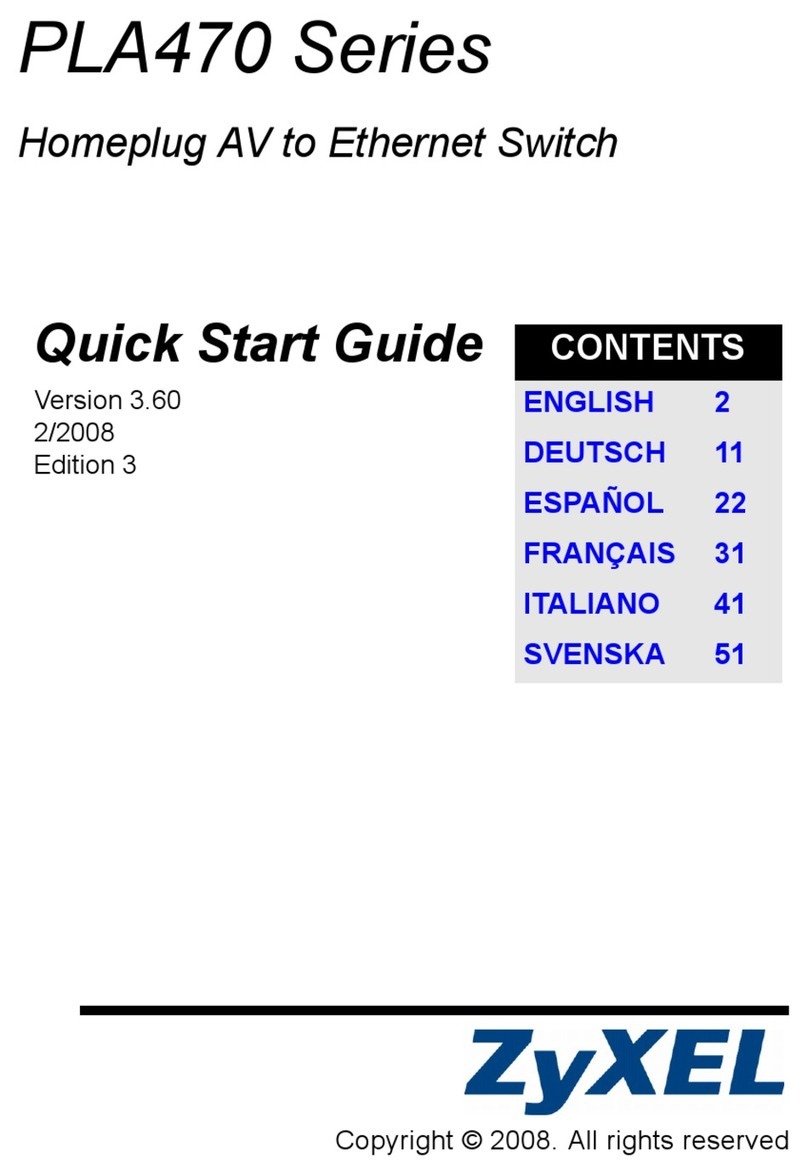 ZyXEL Communications PLA-470 - V3.0.5 quick start guide