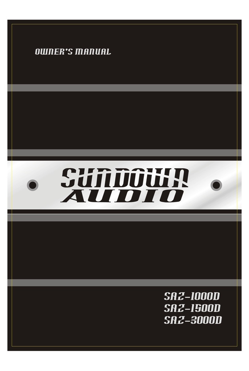 Sundown Audio SAZ-1000D owner's manual