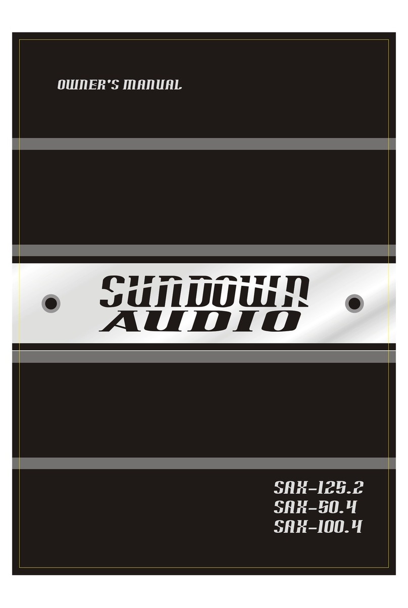 Sundown Audio SAX-100.4D User manual