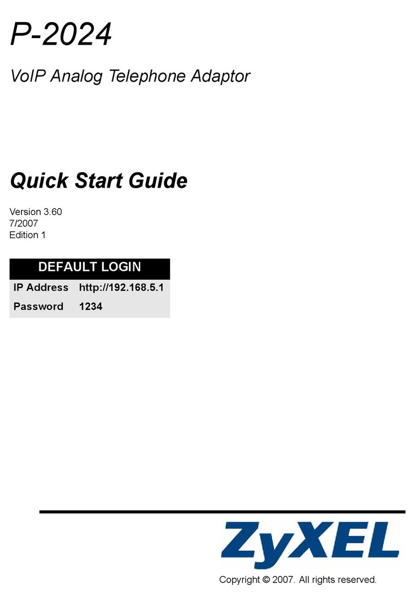 ZyXEL Communications P-2024 quick start guide
