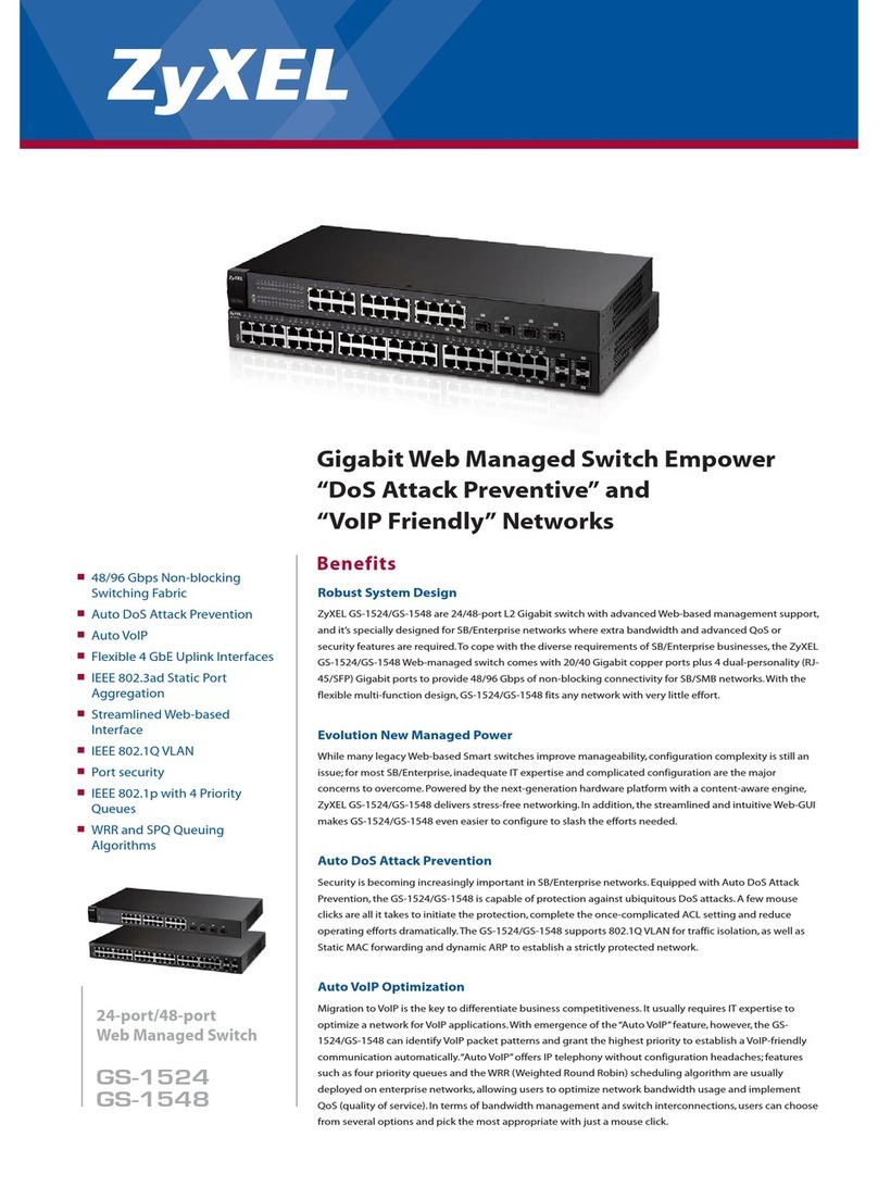 ZyXEL Communications GS-1548 brochure ZyXEL Communications GS-1548 brochure
