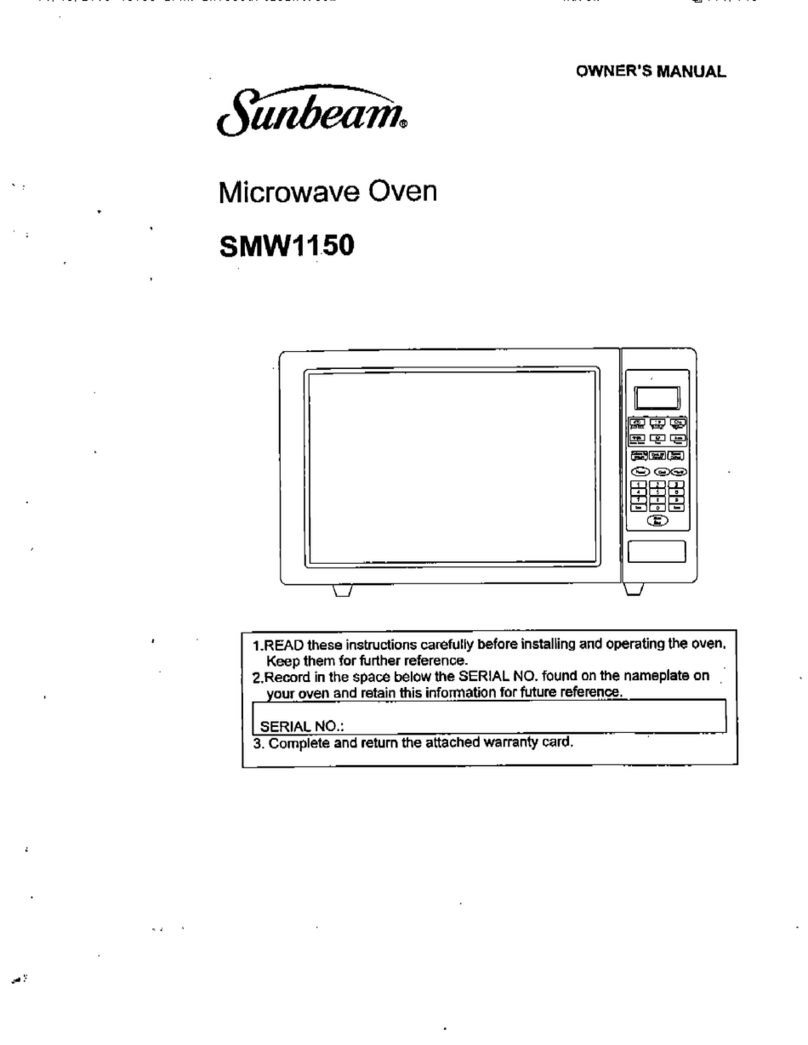 Sunbeam SMW1150 User manual