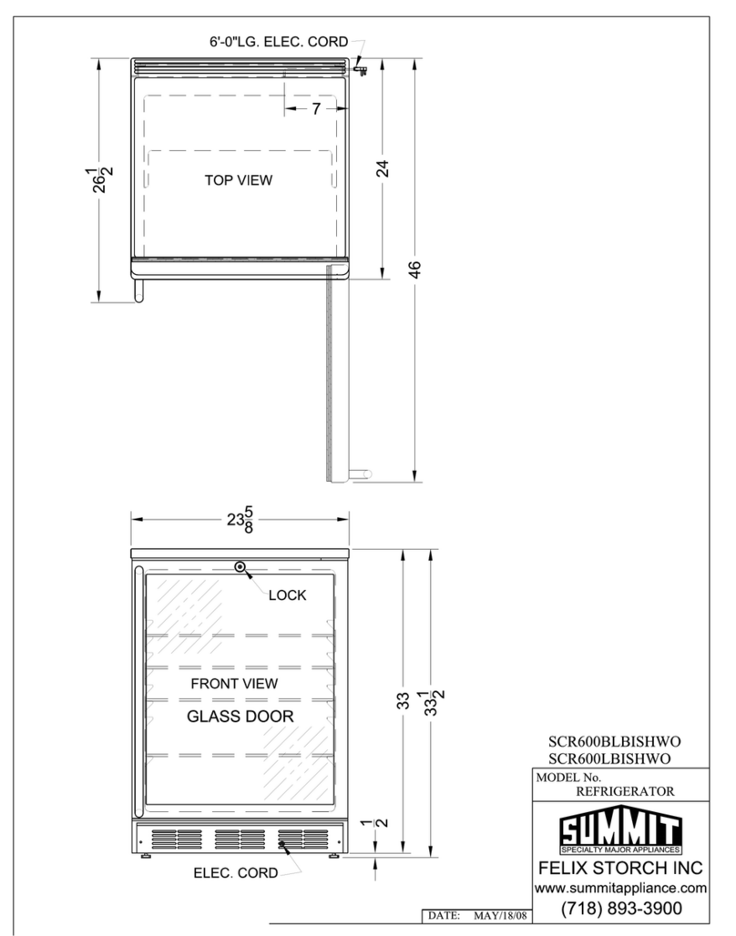 Summit SCR600BLBISHWO Guide