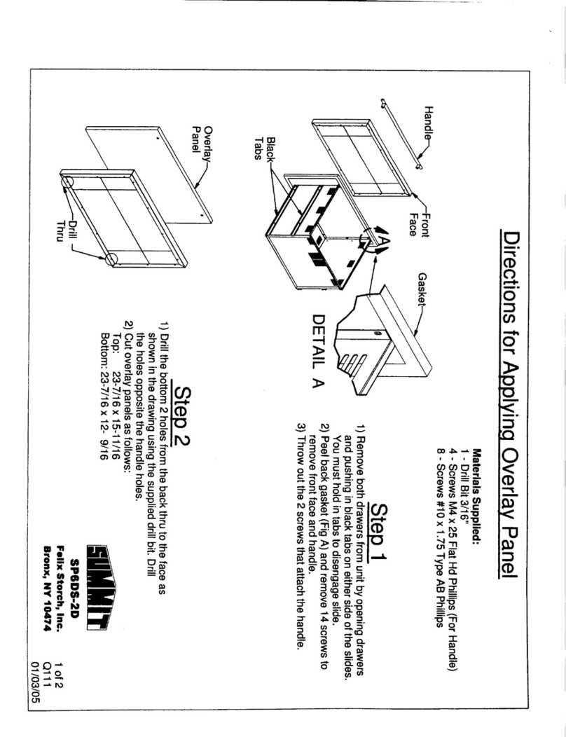 Summit SP6DS-2D User manual